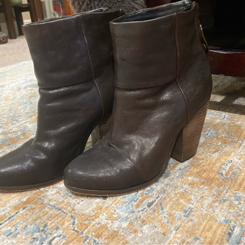 Rag & Bone Newbury Brown Ankle Boots - Picture 5 of 8